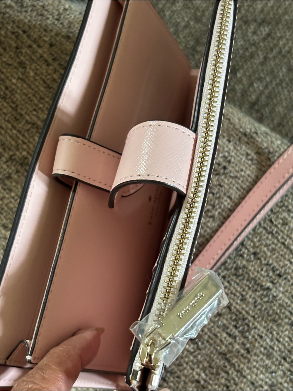 kate spade Blush Pink Saffiano Leather Wristlet Clutch - Picture 7 of 10